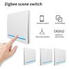 Tuya Zigbee беспроводной переключатель сцен для умного дома с креплением на наклейке