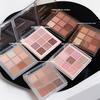 Nine-color Eyeshadow Disc, One Plate, Multi-purpose Earth Color Plain Makeup Nude Matte Pearlescent Fine Flash Student