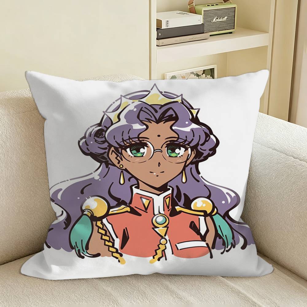 Revolutionary Girl Utena Square Sofa Pillow Cover Solid Color Living Room Home Decor Cushion Case