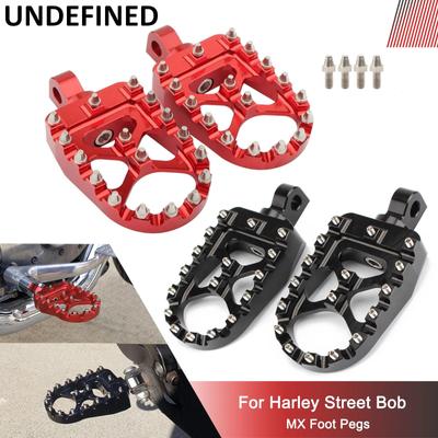Мотоциклетные широкие подножки MX, вращающаяся подставка для ног в стиле Bobber для Harley Sportster Iron 883 XL Dyna Fatboy Wide Glide Street Bob