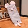 Soft Touch Flower Branch Rat Pencil Pouch Portable Stationery Pouch  Office Supplies