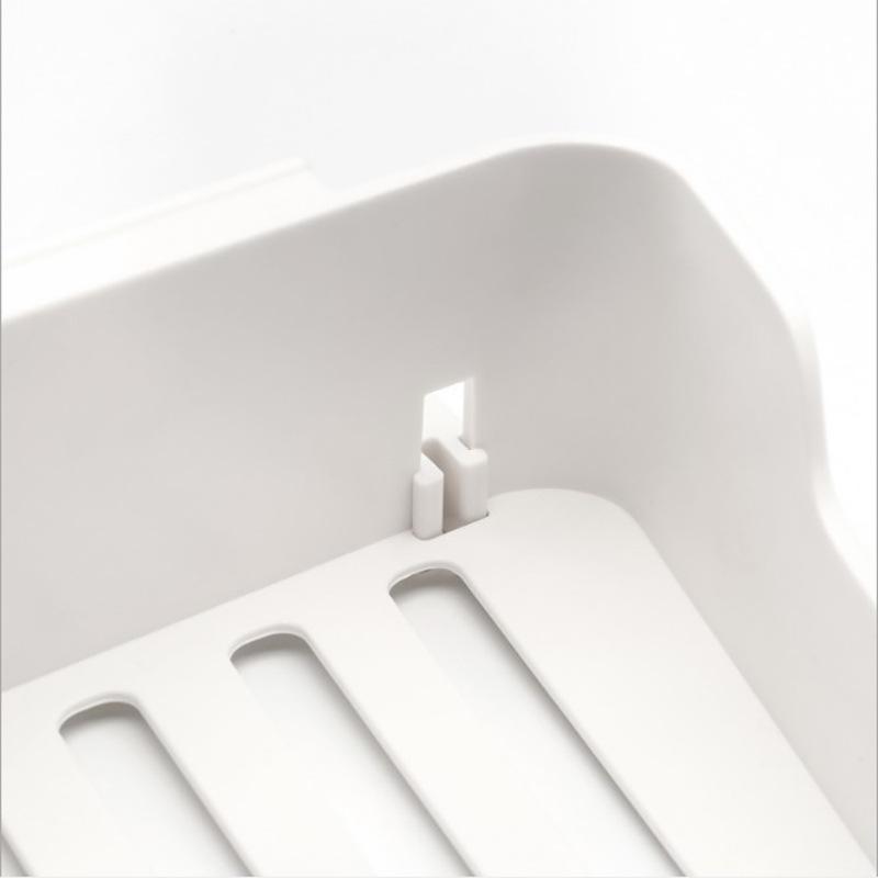 Беспробивной стеллаж для хранения в ванной, сливная мыльница, многофункциональная кухонная полка, хранение и бесшовная установка