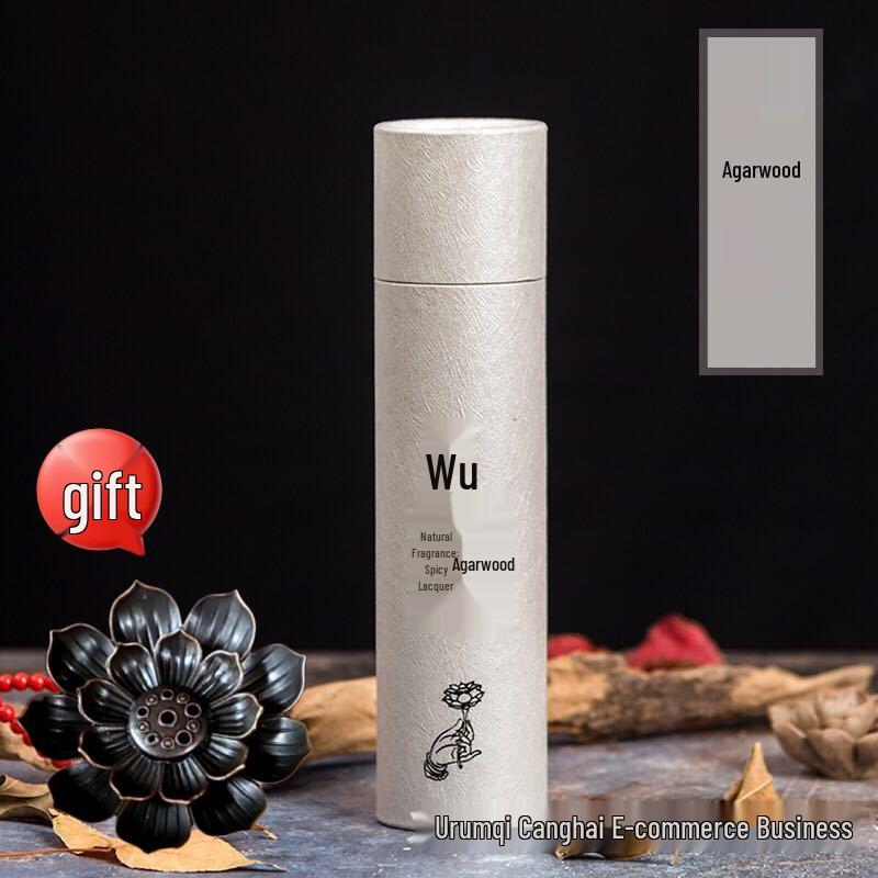 Centennial Agarwood Incense Sticks with Lotus Holder - Long-Lasting Natural Fragrance for Home Aromatherapy