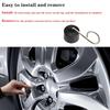 24pcs 17mm Black Wheel Nut Cover Lock Bolt Cover Abs Plastic Strip Disassembly Tool Dust Cover Suitable For Volkswagen Models