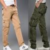 Высококачественные повседневные брюки, мужские брюки для бега, свободные брюки-карго, модные черные брюки с несколькими карманами, рабочая одежда