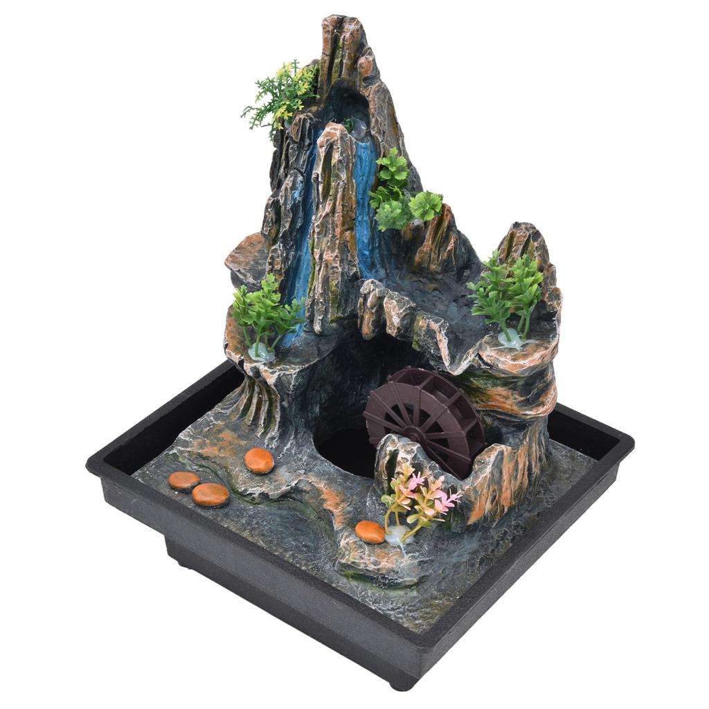 Смола настольный фонтан комнатный водопад фонтан настольный рокарий украшение с распылителем для дома