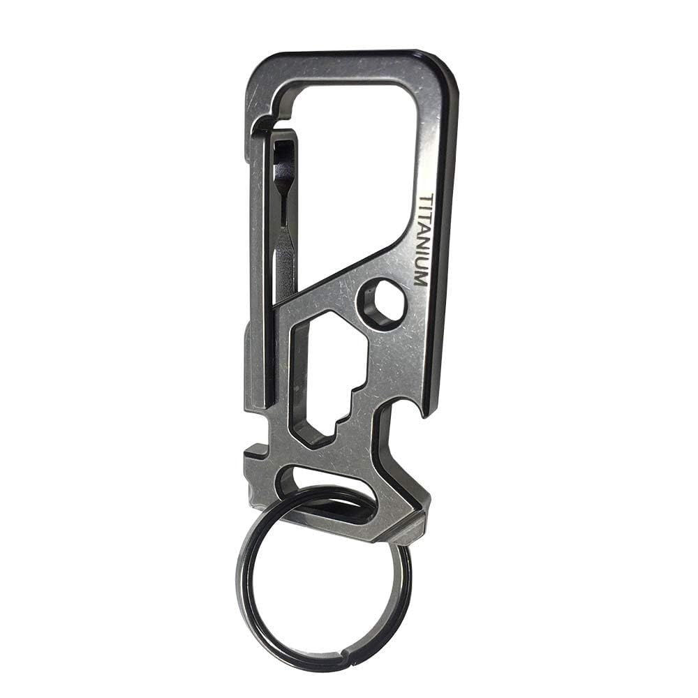 Титановый сплав EDC Металлическая бутылка Велосипедная спица Подарок для дома и улицы Брелок, Инструмент, Мультиинструмент, Фитинги, Защита от потери, Открывалка, Гаечный ключ,