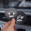 2Pcs Car Carbon Fiber Non Slip Water Cup Mat Auto Interior For Mini Cooper One JCW F54 F55  R52 R53 R55 R56 R57 F56 F57 F60 R50 w4