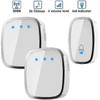 Wireless Doorbell, 300m Range, 36 Ring Tones, 4 Volume Levels, 1 Transmitter & 2 Receivers