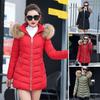 Winter Cotton Coat Solid Color Keep Warm Outerwear Pure Color Women Cotton Coat for Outdoor