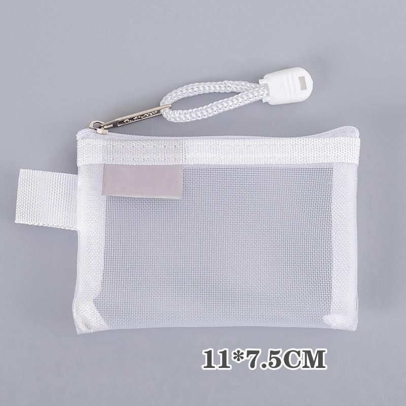 Мини-прозрачная нейлоновая сетчатая сумка для карт, органайзер для кредитных карт, портативный кошелек для монет, губная помада, сумка для хранения ключей с линией передачи данных