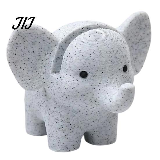 Minimalist Bedside Accessory 3D Printed Elephant Eyeglass Holder, Cute Sunglasses Display Stand, Creative Decorative Marble Texture Stand Glasses