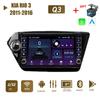 2Din Android Wi-Fi автомобильный радиоприемник мультимедийный плеер GPS-навигация для KIA RIO 3 2011-2016 с кнопочной ручкой стерео Carplay 2 + 32 ГБ