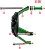 Крышка двигателя HRuizq, Слайдер двигателя, Защита двигателя для Kawasaki Z900 (ZR900B) 2017-2024, Z1000, Z1000SX и Ninja 1000 2010-2024 (зеленый)