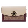 Parker 18 Camellia Поворотный замок Color Block Фирменный принт Покрытый холст и кожа Цепочка Наплечная сумка Женская сумка через плечо 1680-B4QVB