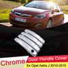 Для Opel Astra J Vauxhall Holden GTC 2010 2011 2012 2013 2014 2015 хромированная крышка дверной ручки накладка автомобильный комплект аксессуары для стайлинга автомобиля