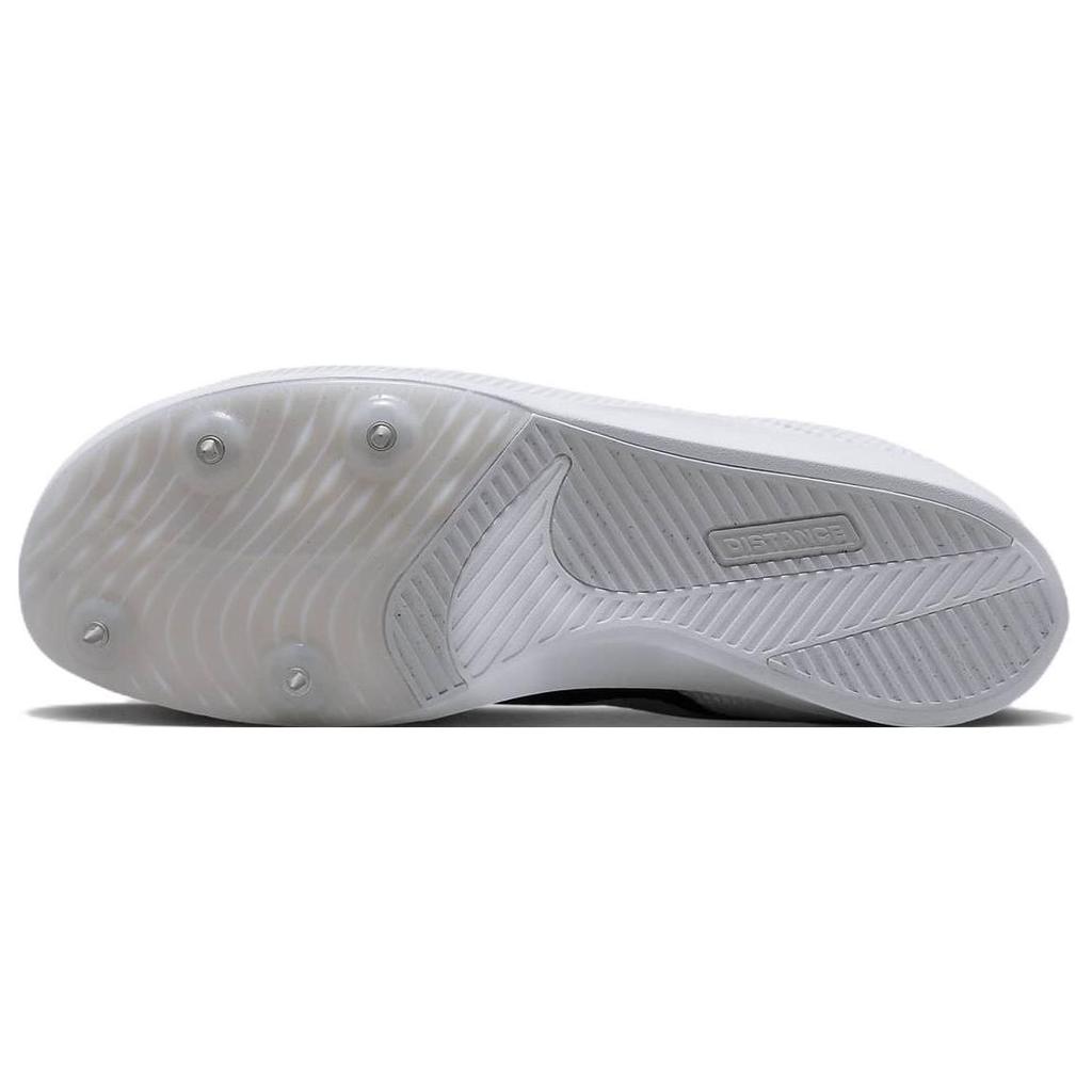 Nike Zoom Rival Distance Белые Черные Кроссовки Унисекс Металлик-Серебристый Чистая Платина DC8725-100