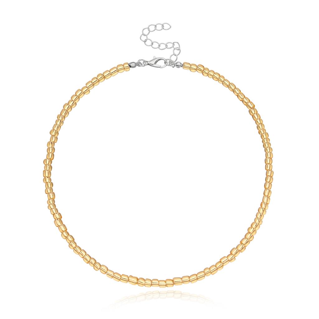 Новое колье-чокер с бусинами в стиле бохо для женщин и девочек, красочные короткие цепочки-колье, ожерелья, летние модные ювелирные изделия, подарок