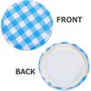 Alipis 50 шт. Небесно-голубые крышки из жести для банок, Герметичные уплотнительные крышки для джема, солений и многого другого, Многоразовые и железные крышки для банок для консервирования, 2,59 дюйма