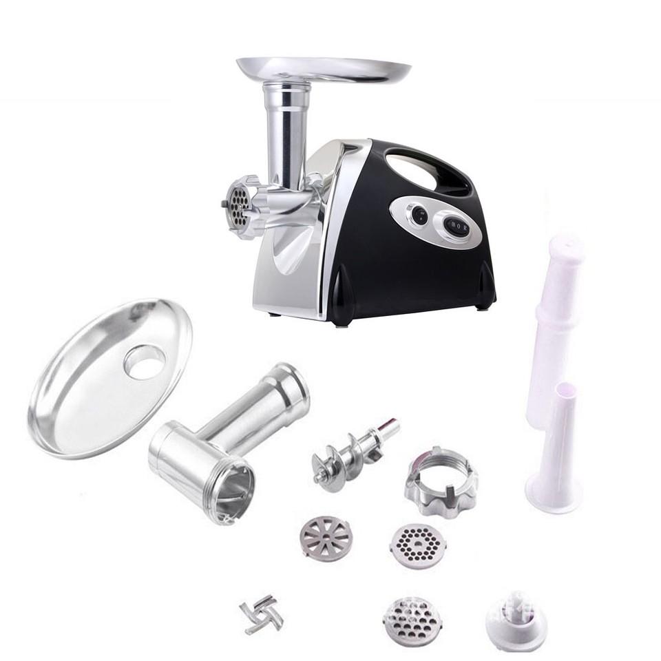 Электрическая мясорубка 220 В, насадка для колбас, шинковка, съемная колбасная машина
