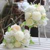 2 шт. искусственных цветов, комплект из искусственной гортензии, пиона, долговечные искусственные цветы для домашних цветочных композиций, свадебного украшения