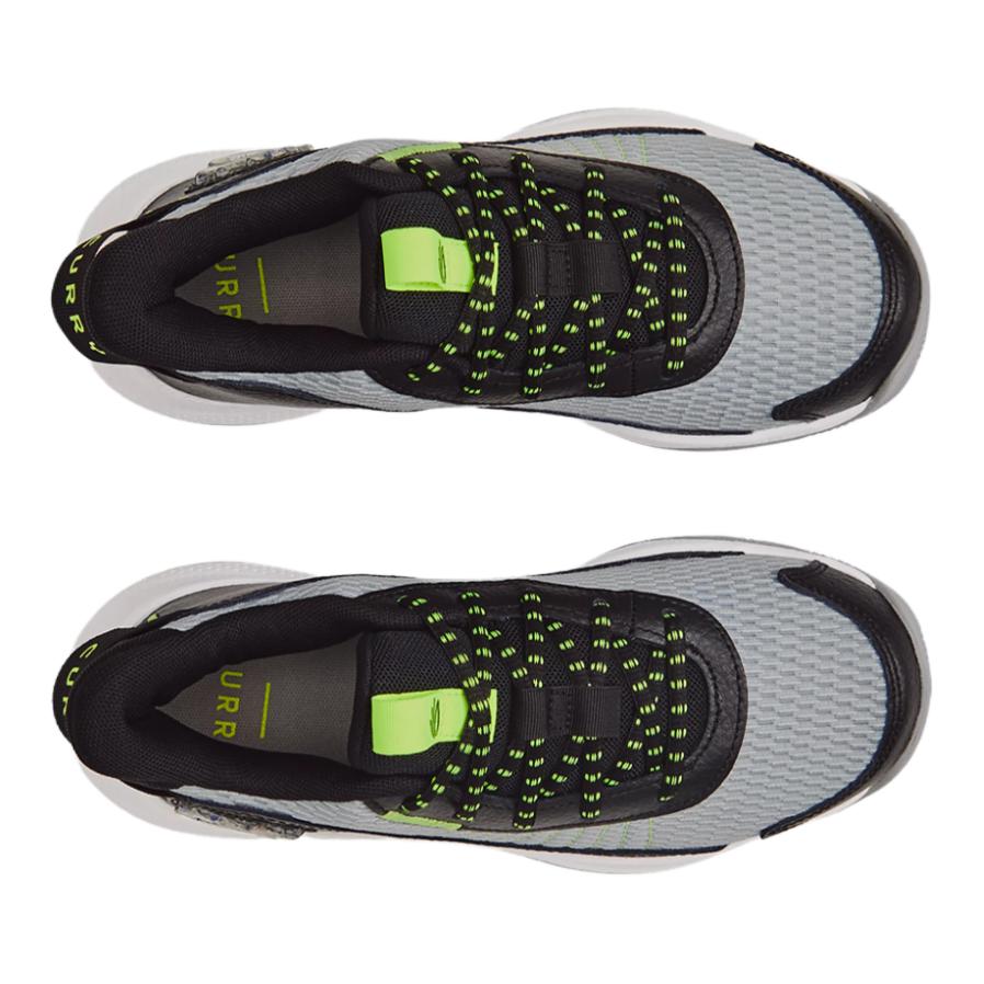 Under Armour Серия Curry Легкие Удобные Нескользящие Прочные Низкие Детские Баскетбольные Кроссовки Детские баскетбольные кроссовки Серый Черный 3026623-102