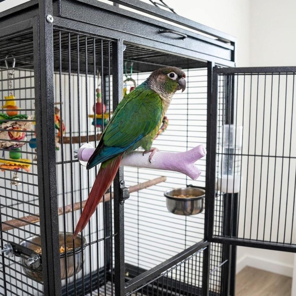 Textured Bird Standing Perches Branch-Shaped Claw Grinding Rod Bird Station Pole Bird Cage