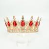 Full Circle Crown Tiara Colorful Baroque Retro Full Diamond Jewelry Wedding Accessories Crown Bridal Crown