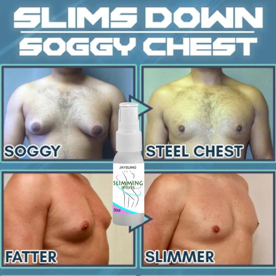 30ml Slimming Essential Oil Absorbable Shape Body Skin Care Gynecomastia Cellulite Melting Spray for Men