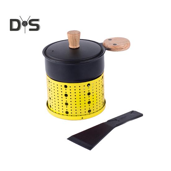 Портативная сырная печь с подсвечником и лопаткой, экономящая место, простая и элегантная плавильная печь для сыра, многофункциональная сковорода-жаровня