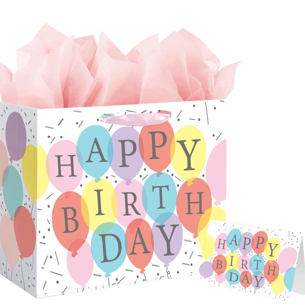 Reusable Party Decoration Boxes Colorful Gift Boxes Birthday Gift Bag for Birthday, Baby Shower