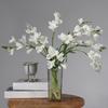 Artificial PU Freesia Flower With Bendable Iron Wire Stems for Wedding Floral Arrangements Tabletop Bookshelf Display