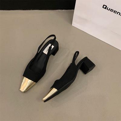 Туфли на высоком каблуке в стиле ретро Evening Breeze Spring 2025 года, французские босоножки Xiaoxiangfeng, женские туфли с заостренным носком и юбкой