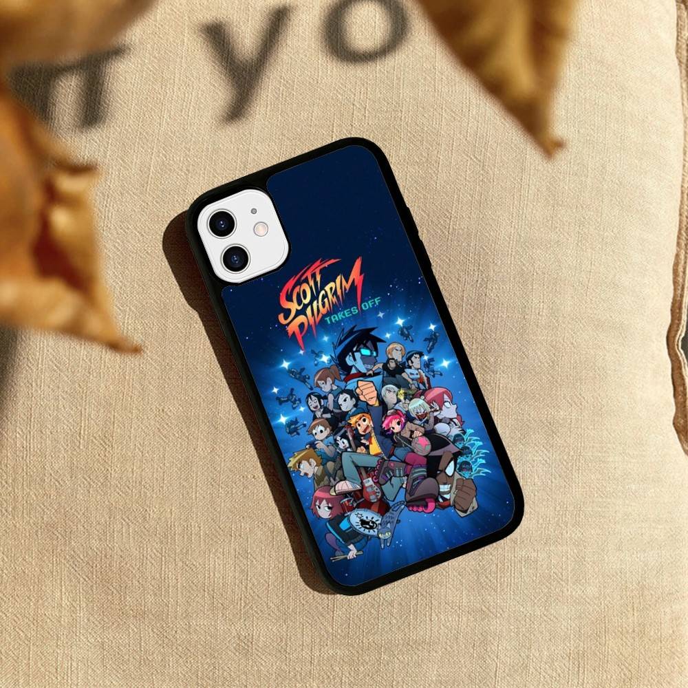Чехол для телефона S-Scott Pilgrim Для iphone 16 15 14 13 12 11 Pro Max Plus Ударопрочный Жесткий чехол из ТПУ+ПК