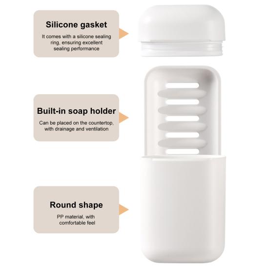 Держатель для мыла, контейнер, герметичный, универсальный размер, съемный, портативный