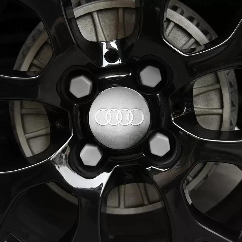 4Pcs 56mm 60mm Car Wheel Center Hub Cap Covers Sticker For AUDI A3 A4 A5 A6 C5 B5 B6 B7 A7 A8 Q7 Q5 Q3 RS TT Sline Quattro Badge