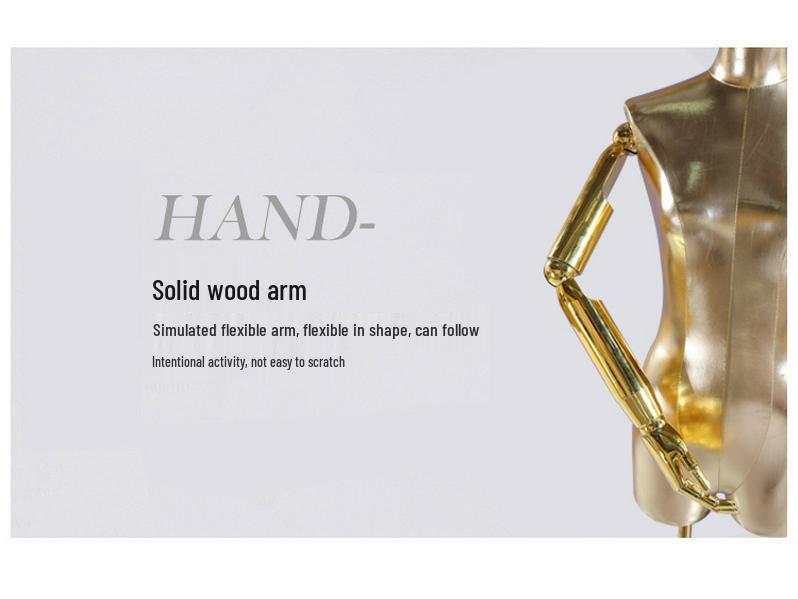 Женский манекен полторса с подвижными руками и треногой-основанием для витрины