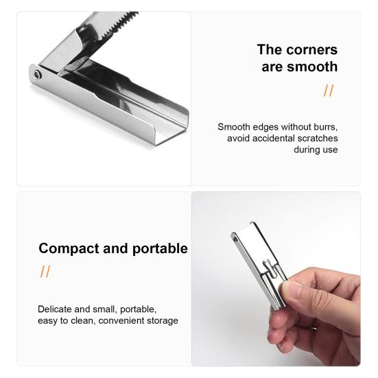 Нож для чистки раков из нержавеющей стали, быстрый инструмент для чистки рук, эффективный зубчатый дизайн, резак для хвостов креветок, кухонный гаджет для любителей морепродуктов