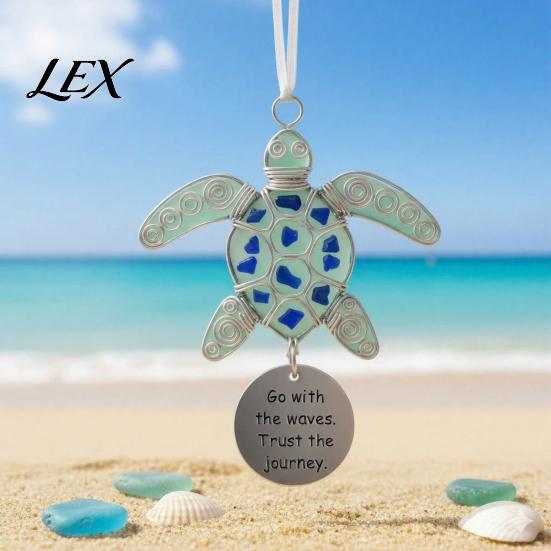 Beach Style Room Accents Coastal Spirit Hanging Ornament, Durable Acrylic Decorative Pendant, Pendant for Porch Inspired Home Wall And Decor Sea Wave