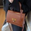 Высококачественная Пряжка Женские Сумки Через Плечо Модные Черные Повседневные Квадратные Дорожные Сумки Модные Большой Вместимости ПУ Наплечная Сумка