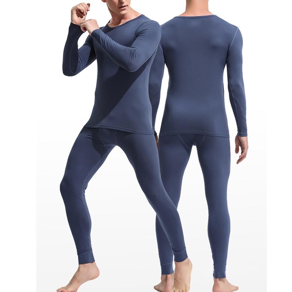 Термобелье Теплый базовый слой Рубашки Компрессионные длинные кальсоны Комплект для мужчин Холодная погода Зима Длинные рукава Удобные брюки Мягкий верх