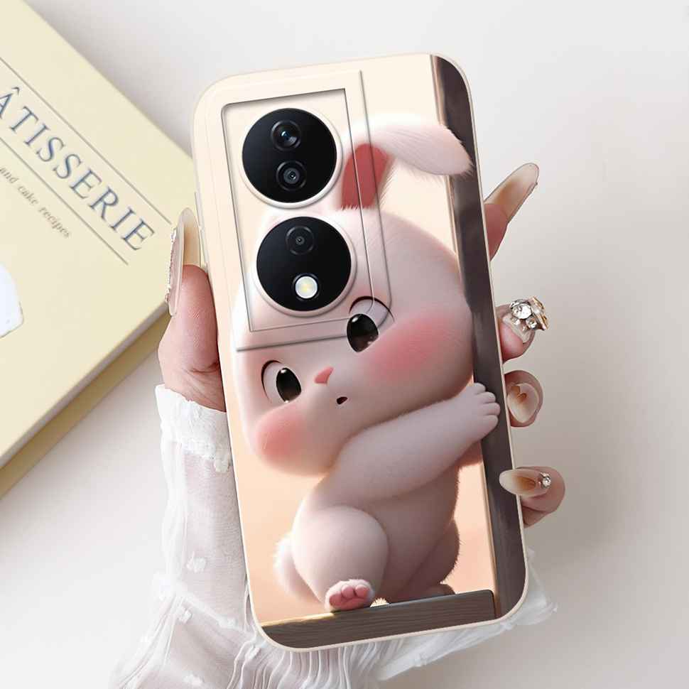 For Honor X7b 4G 5G CLK-LX1 Case Fashion Cute Butterfly Rabbit Soft Silicone Cover For Honor X7b CLK-LX2 CLK-LX3 Phone Cases