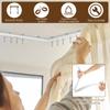 Потолочный карниз для штор 13 футов Гибкий изогнутый карниз для штор Потолочное крепление Сгибаемая раздвижная система карнизов для штор Разделитель для штор