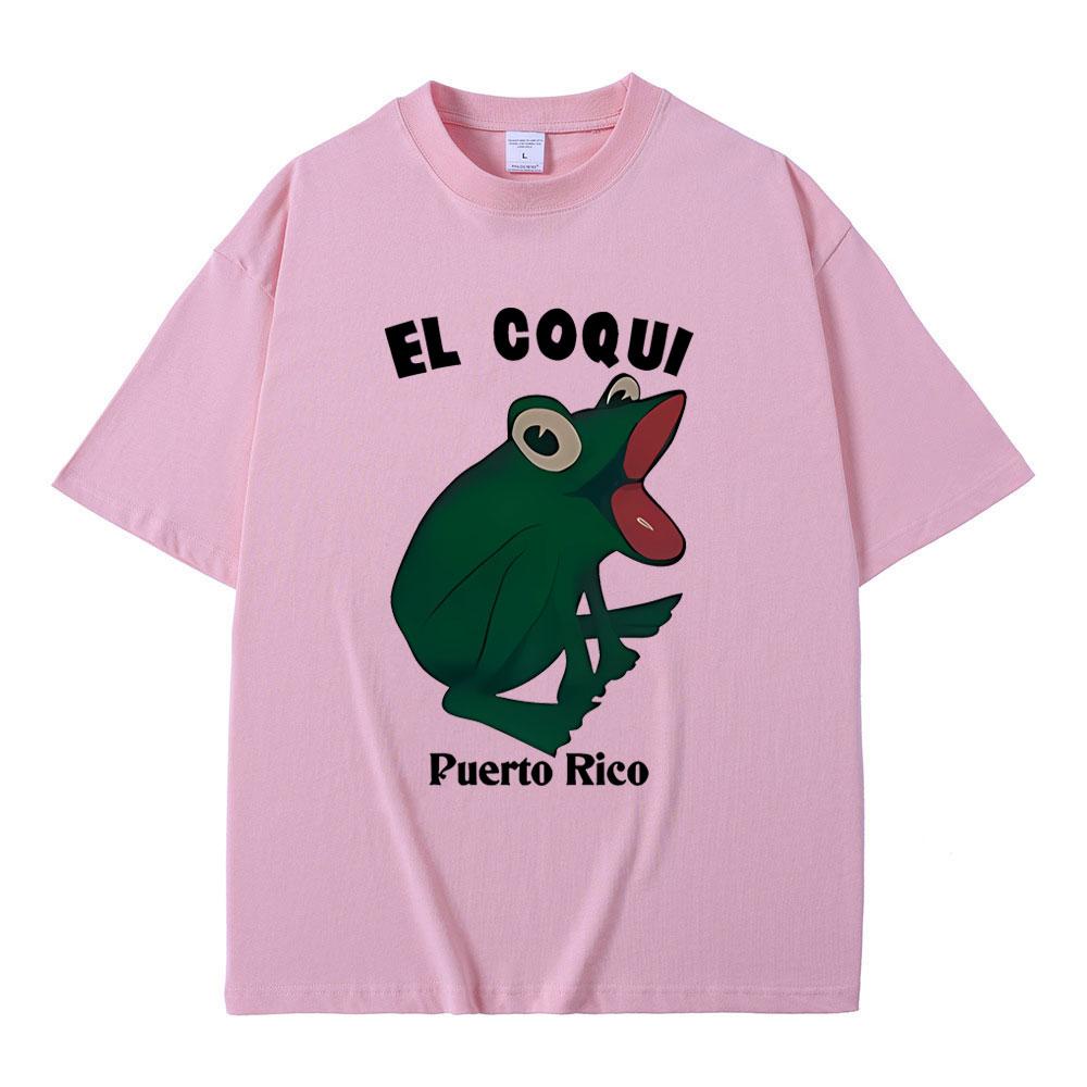 Bad Bunny EL COQUI Frog Same Style Tshirts Debi Tirar Mas Fotos Album Print T Shirt Men Women Hip Hop Summer Oversized Tshirt