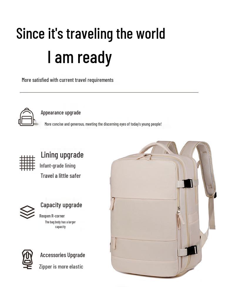 Мужской рюкзак большой вместимости для деловых поездок с отделением для обуви