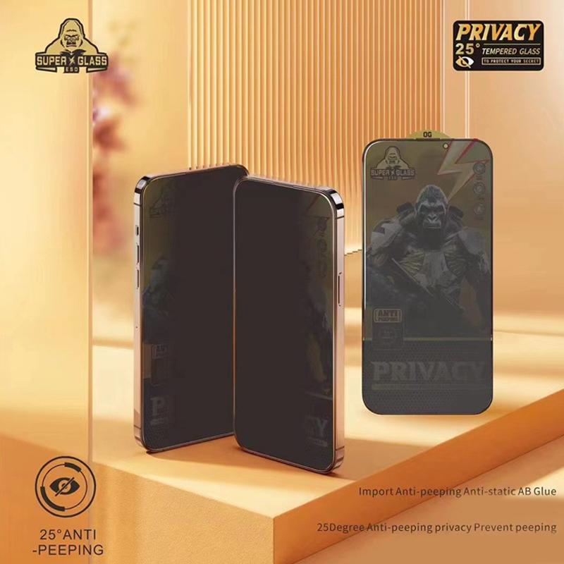 Gorilla Privacy Screen Protector For iPhone 16 Pro Max Anti-spy Tempered Glass for iPhone 16 Pro Max Plus
