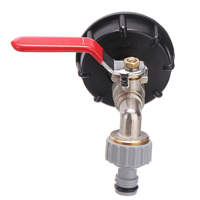 Адаптер IBC S60 X6 с латунным соплом для воды 1/2 для дождевой бочки и резервуаров для дождевой воды