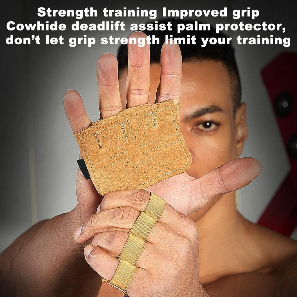 1 пара накладок для захвата из коровьей кожи, накладки для подъема, перчатки для тренировок в зале, тяжелая атлетика, калистеника, пауэрлифтинг, фитнес, спорт, защита для рук