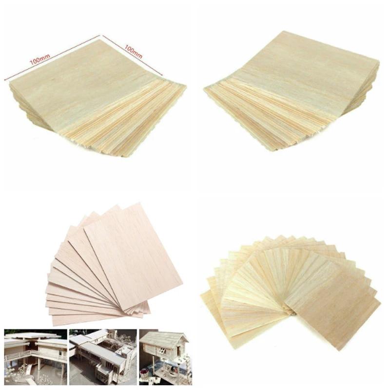 5-20pcs Balsa Wood Sheets Ply 100-300mm Long 1mm/1.5mm/2mm/3mm/4mm/5mm/6mm/8mm Thick For Craft DIY Project Wood Model Building