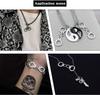 Tibetan Style Alloy Links Handcuff Antique Bronze & Antique Silver 30.5x11.5x1.5mm Hole: 5x7mm 50pcs/box